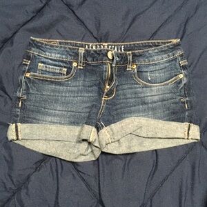 Aeropostale Women's Dark Blue Jean Shorts